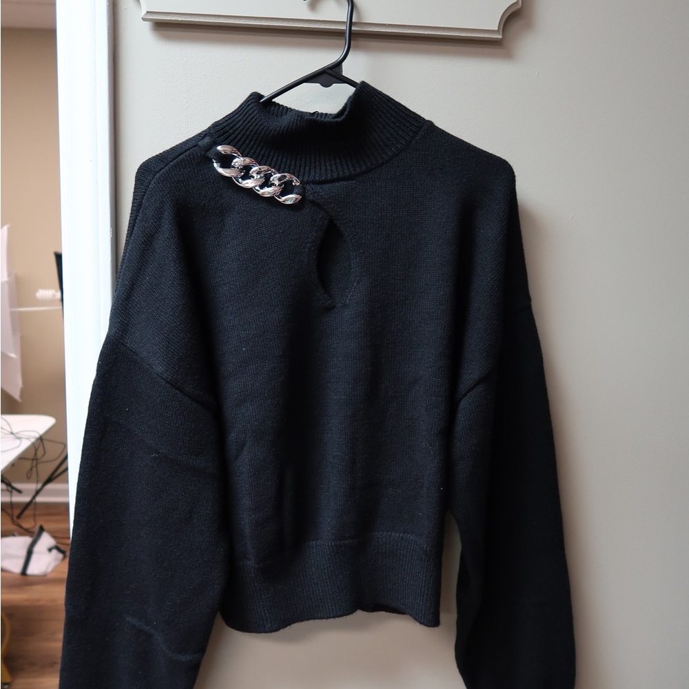 Medium Black chain sweater